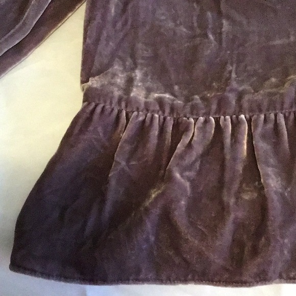 ☀️5$ add to bundle🌟 vintage silk velvet jacket ruffle bell sleeves embroidery - Picture 7 of 14